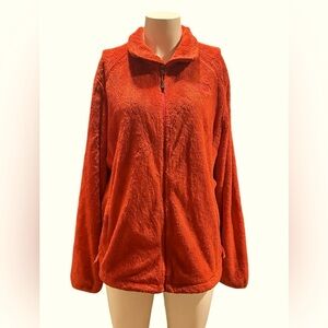 The North Face Red Teddy Jacket Zip-Up Plush